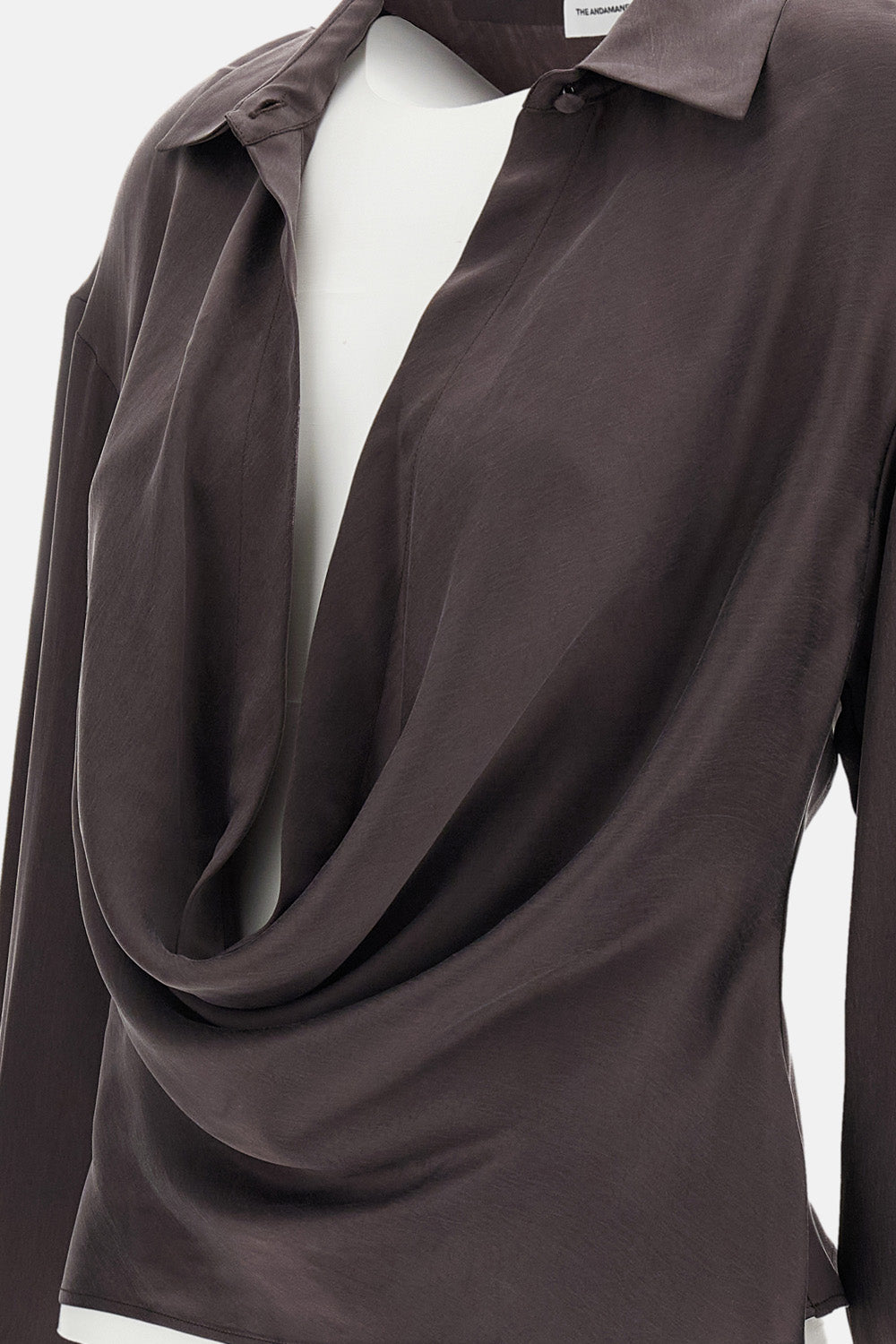 LILIA - DEEP V COLLAR BLOUSE