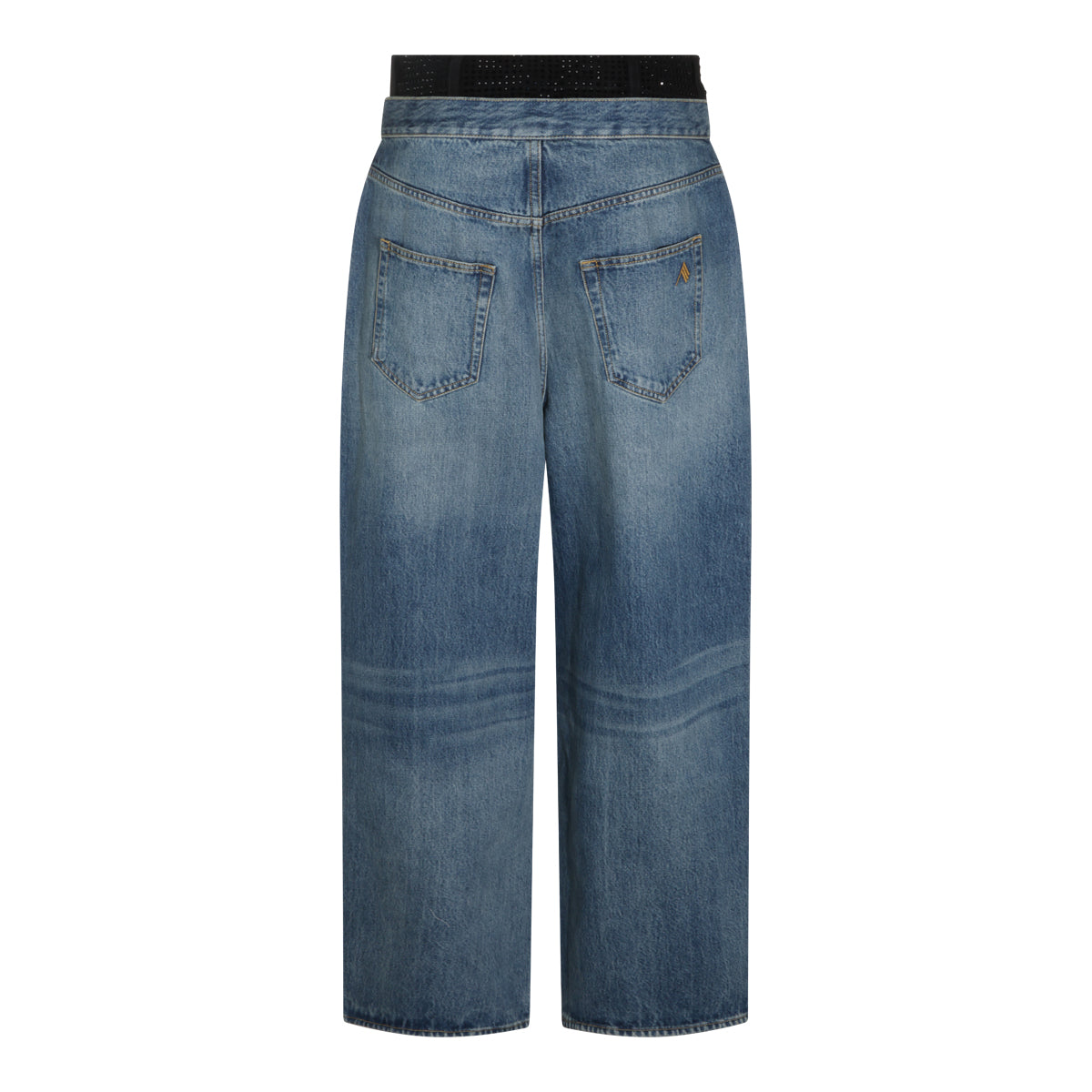 BLUE AND BLACK COTTON JEANS