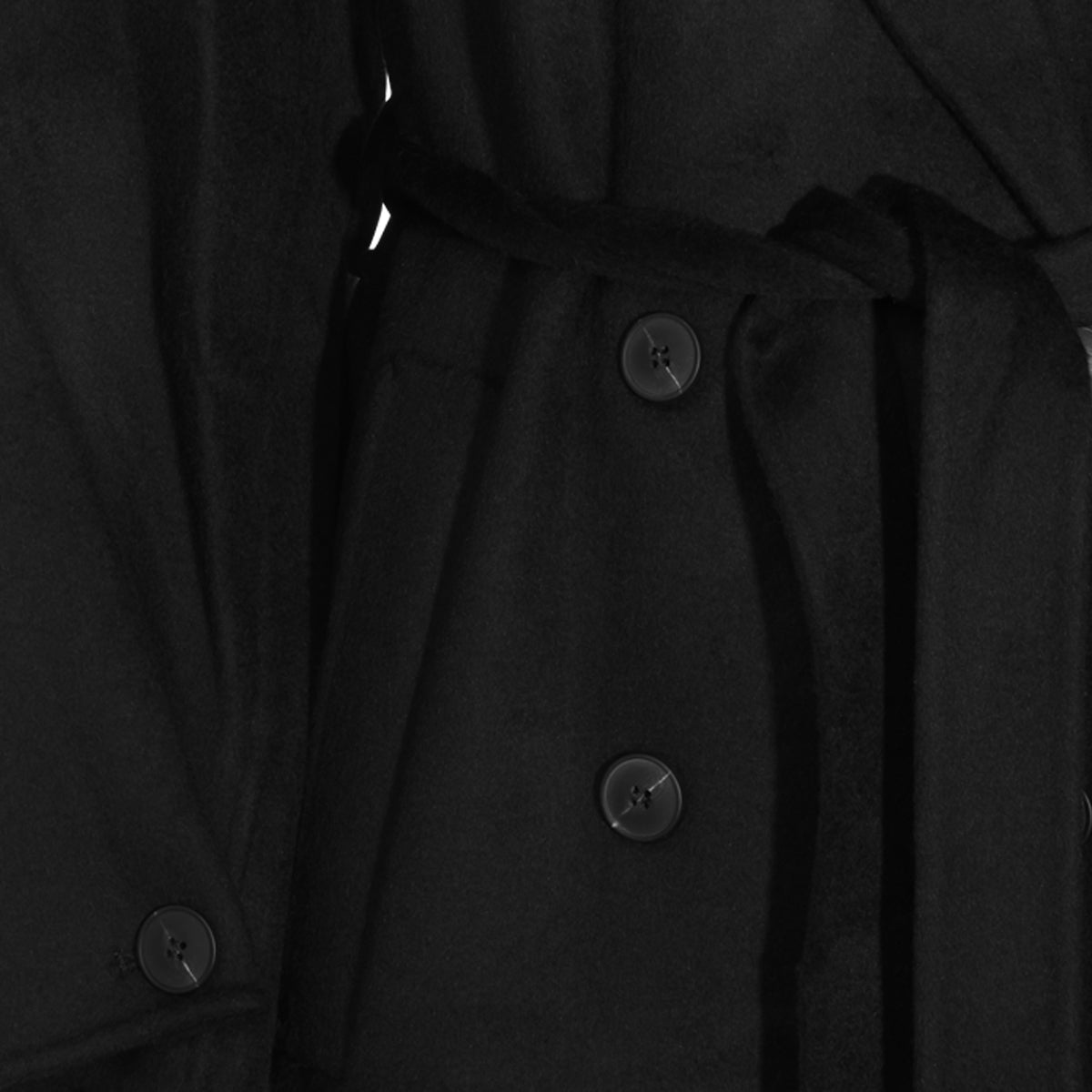 BLACK WOOL COAT