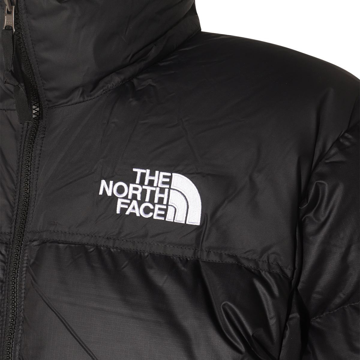 BLACK NYLON DOWN JACKET