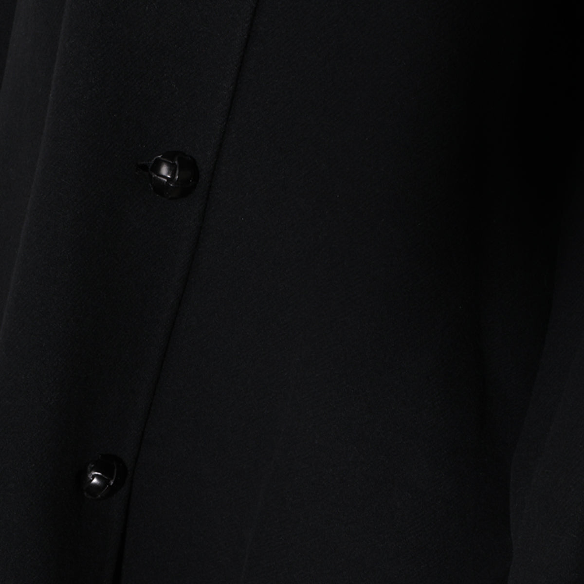 BLACK WOOL INA COAT