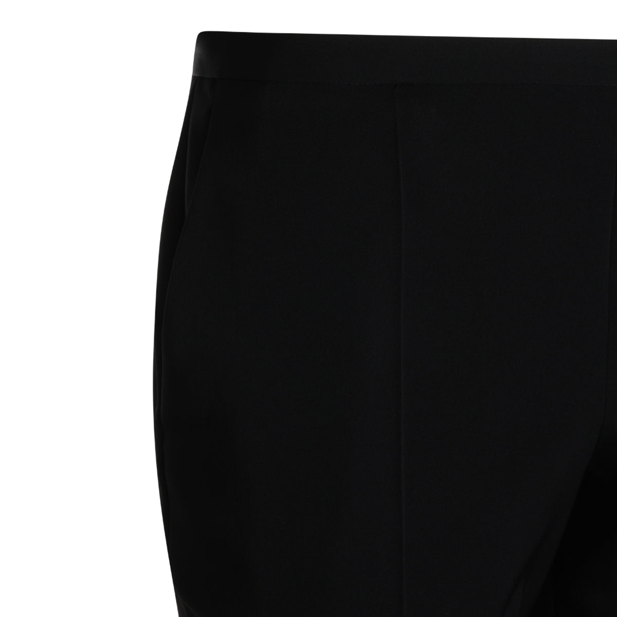 BLACK WOOL PANTS