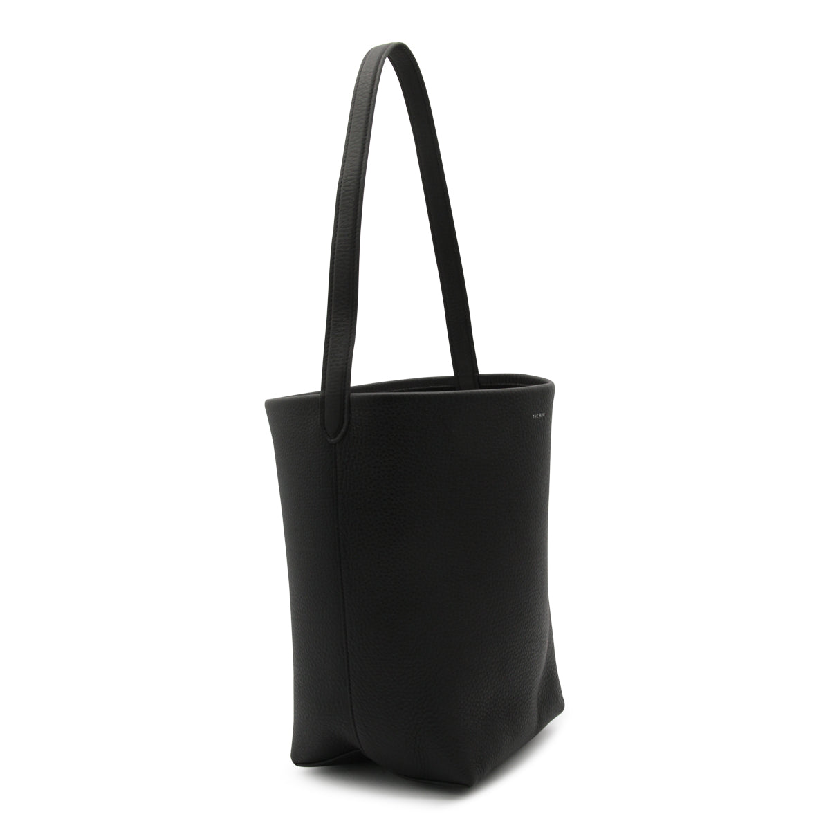BLACK LEATHER MEDIUM N/S PARK TOTE