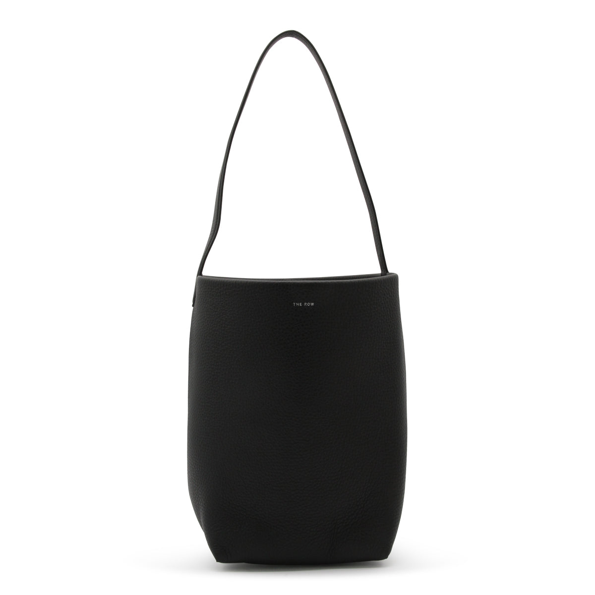 BLACK LEATHER MEDIUM N/S PARK TOTE