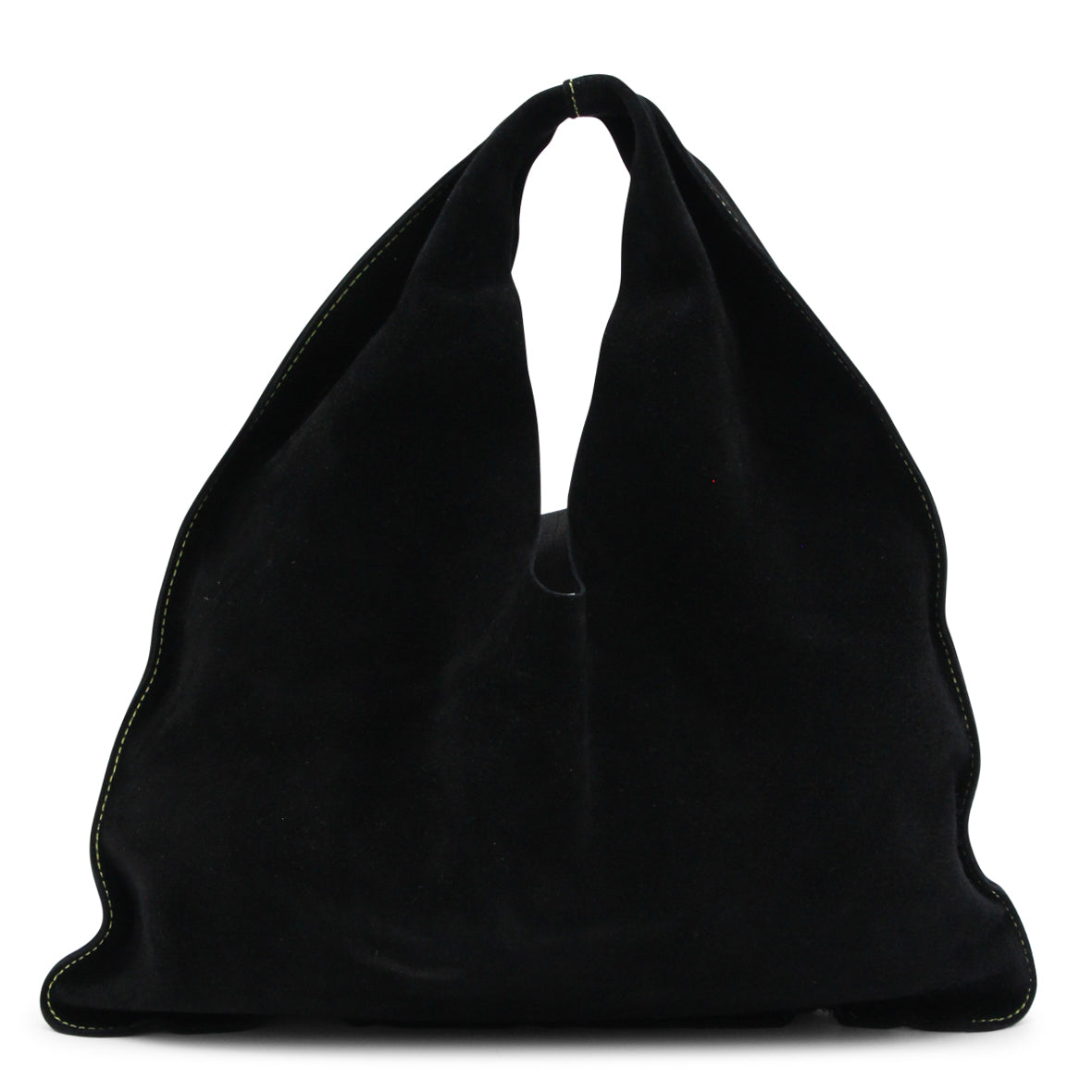 BLACK LEATHER BIDLE SMALL SHOULDER BAG