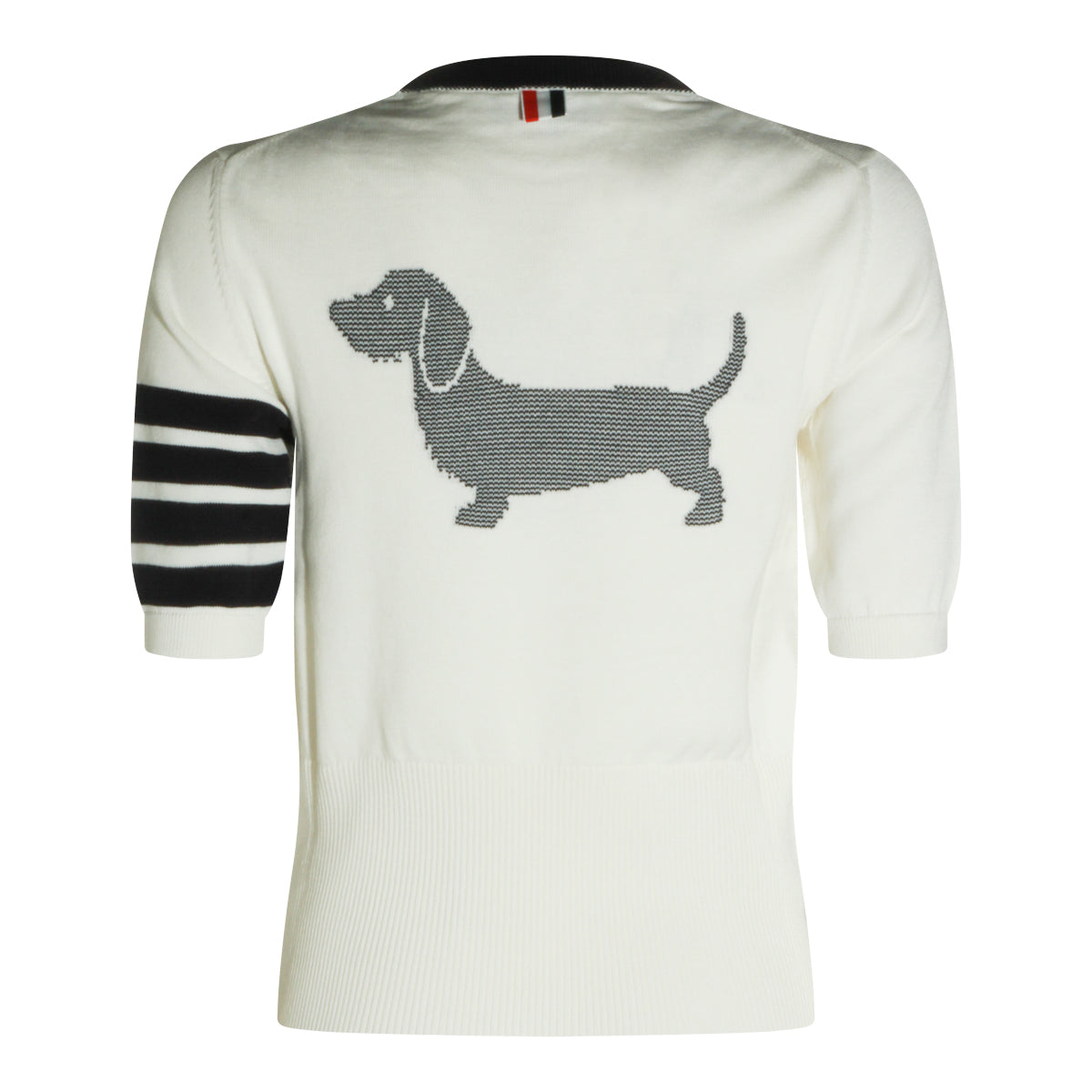WHITE  COTTON 4BAR KNITWEAR