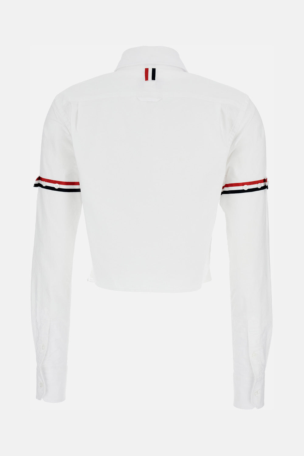 CLASSIC CROPPED ROUND COLLAR SHIRT