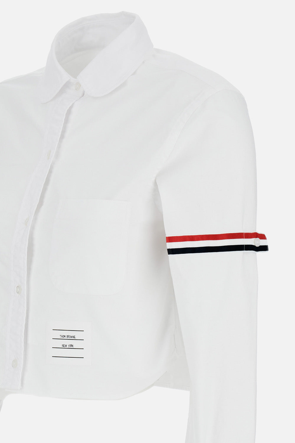 CLASSIC CROPPED ROUND COLLAR SHIRT