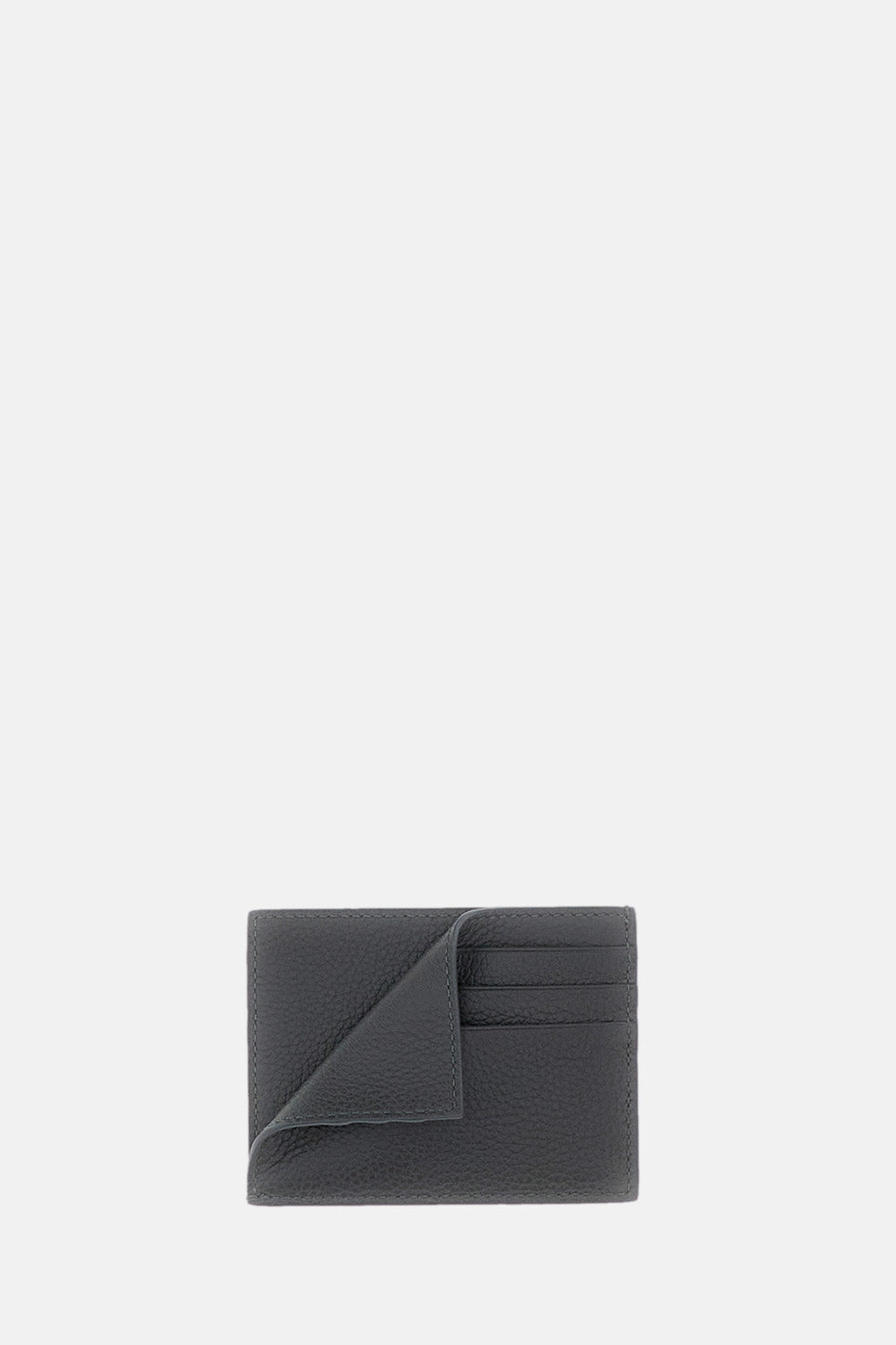 SINGLE CARD HOLDER SOFT PEBBLE GRAIN LEATHER