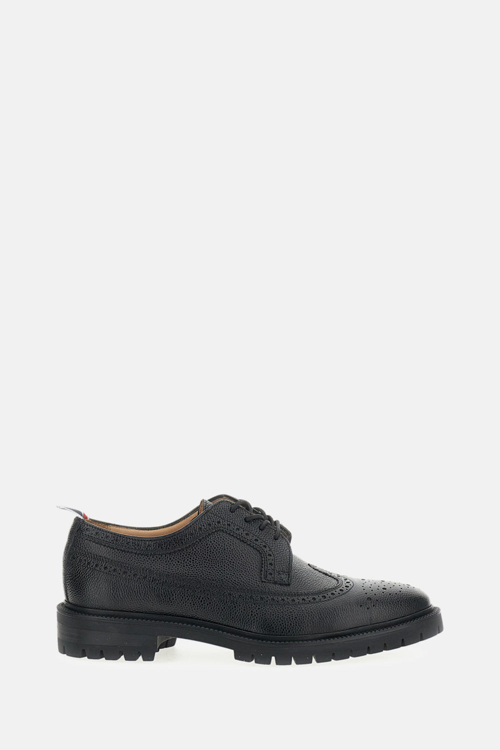 PEBBLE-GRAIN LEATHER LONGWING BROGUES