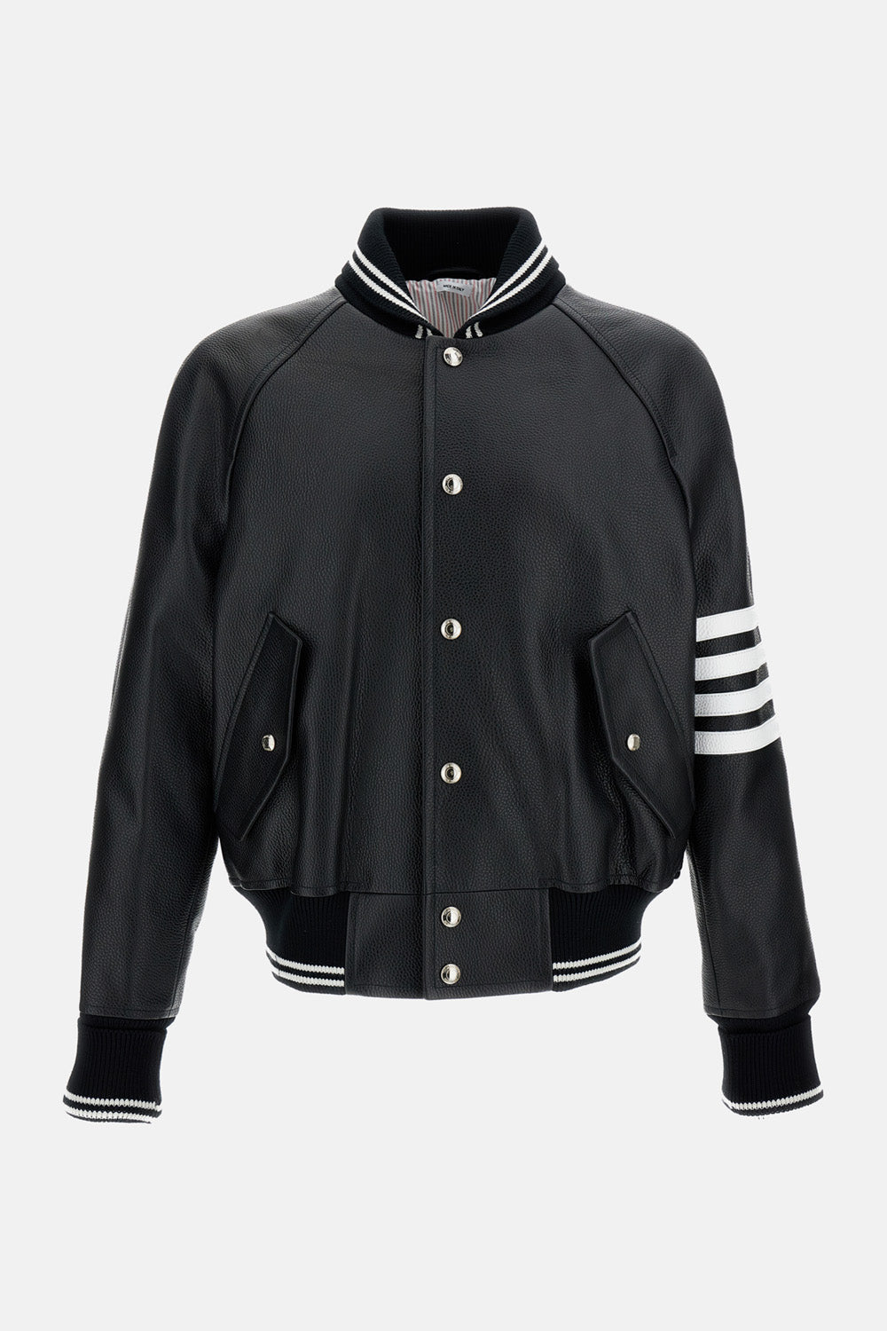 OVERSIZED LEATHER BOMBER JACKET