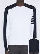 4-BAR COLORBLOCK CREWNECK SWEATSHIRT