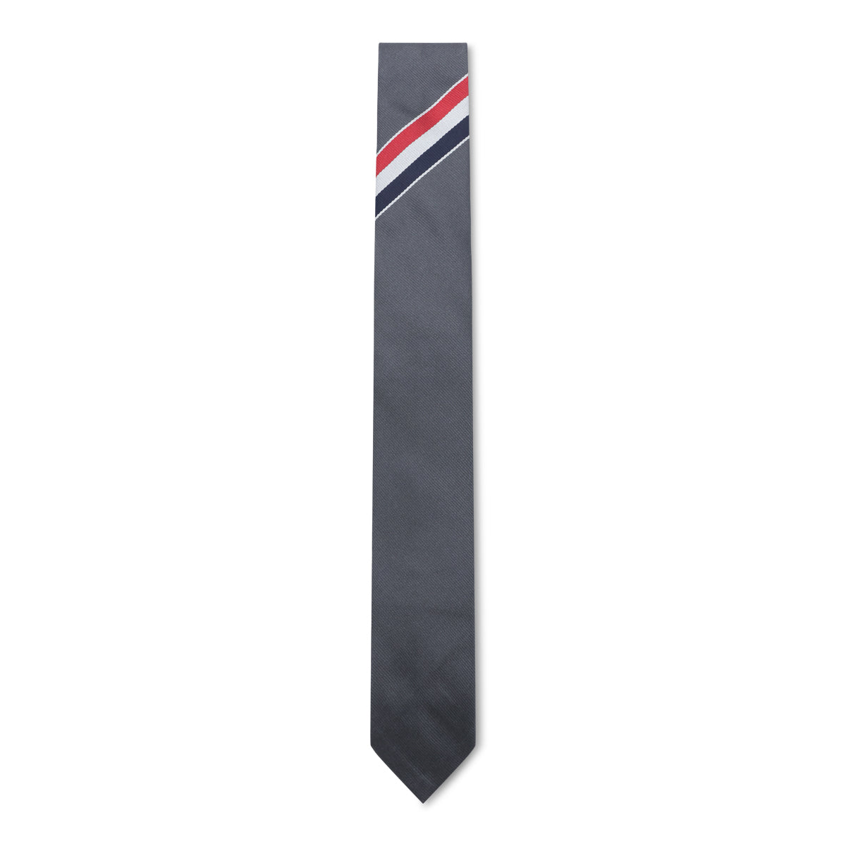 DARK GREY SILK TIE