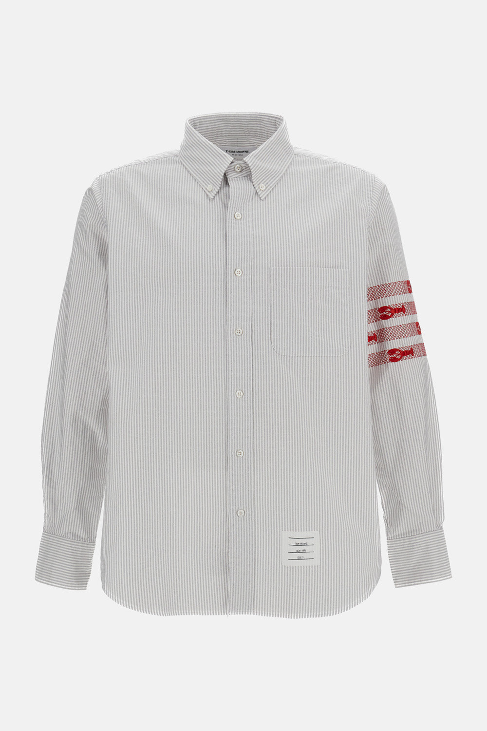 UNIVERSITY STRIPE 4-BAR LOBSTER OXFORD SHIRT
