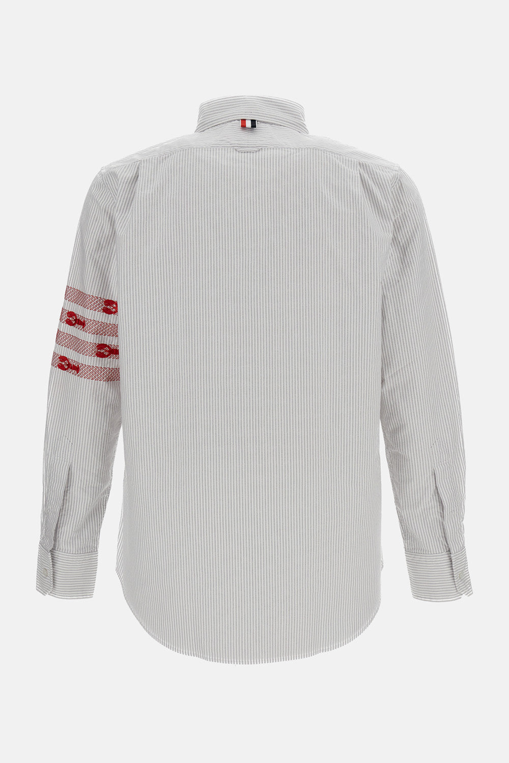 UNIVERSITY STRIPE 4-BAR LOBSTER OXFORD SHIRT