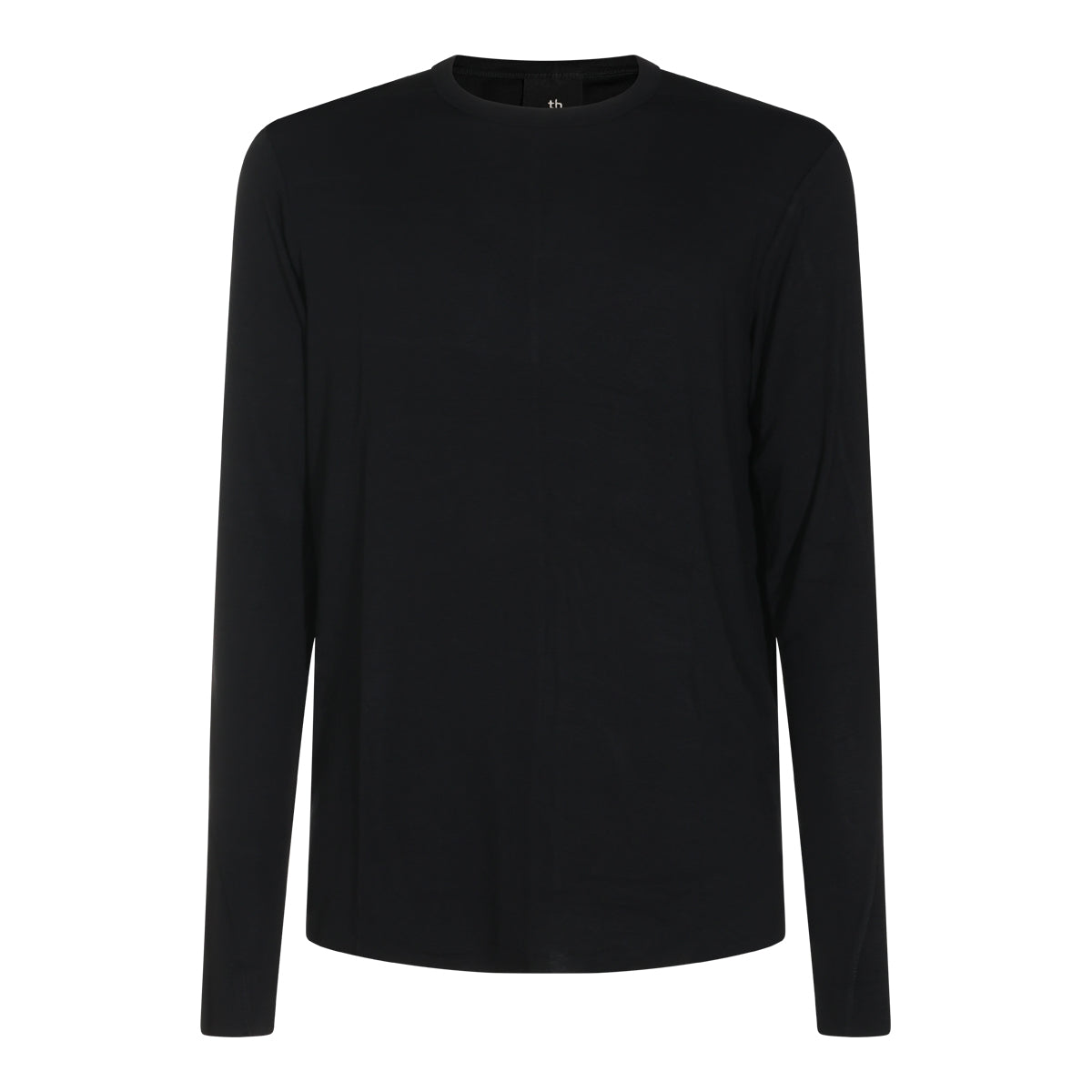 BLACK CASHMERE BLEND T-SHIRT