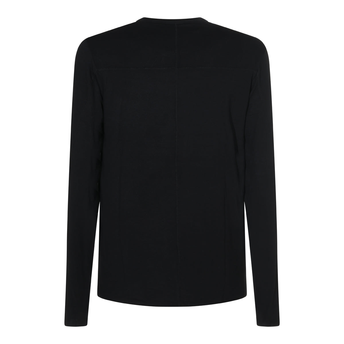 BLACK CASHMERE BLEND T-SHIRT