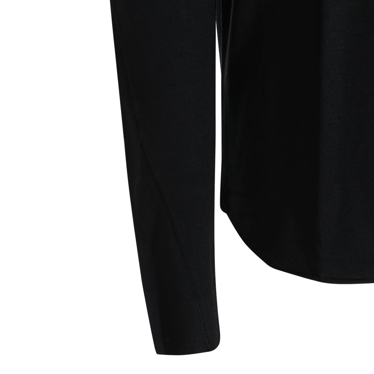 BLACK CASHMERE BLEND T-SHIRT
