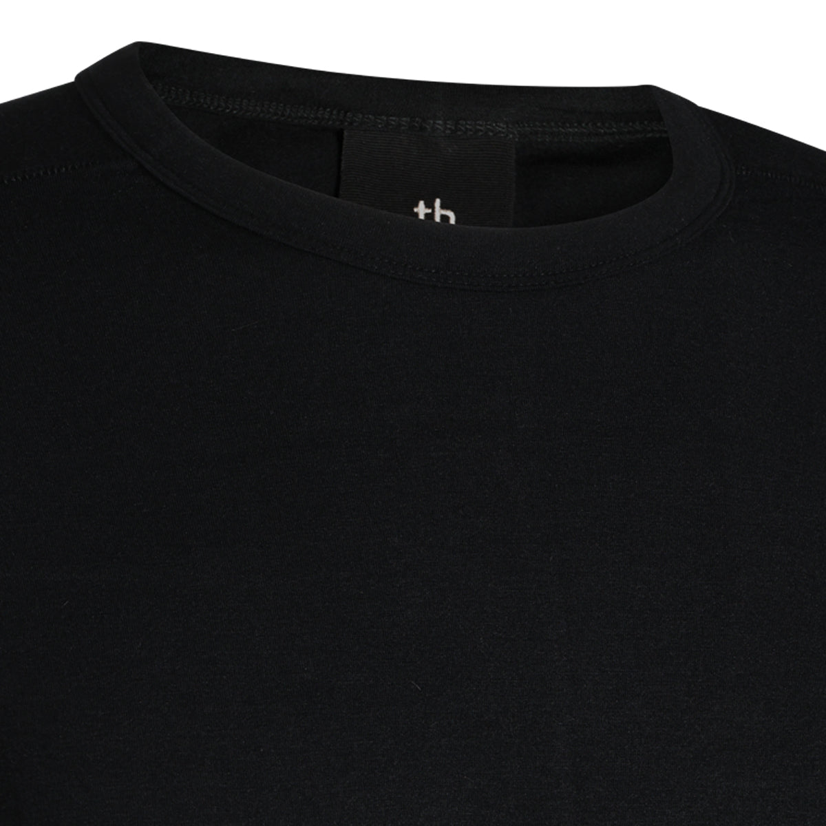 BLACK CASHMERE BLEND T-SHIRT