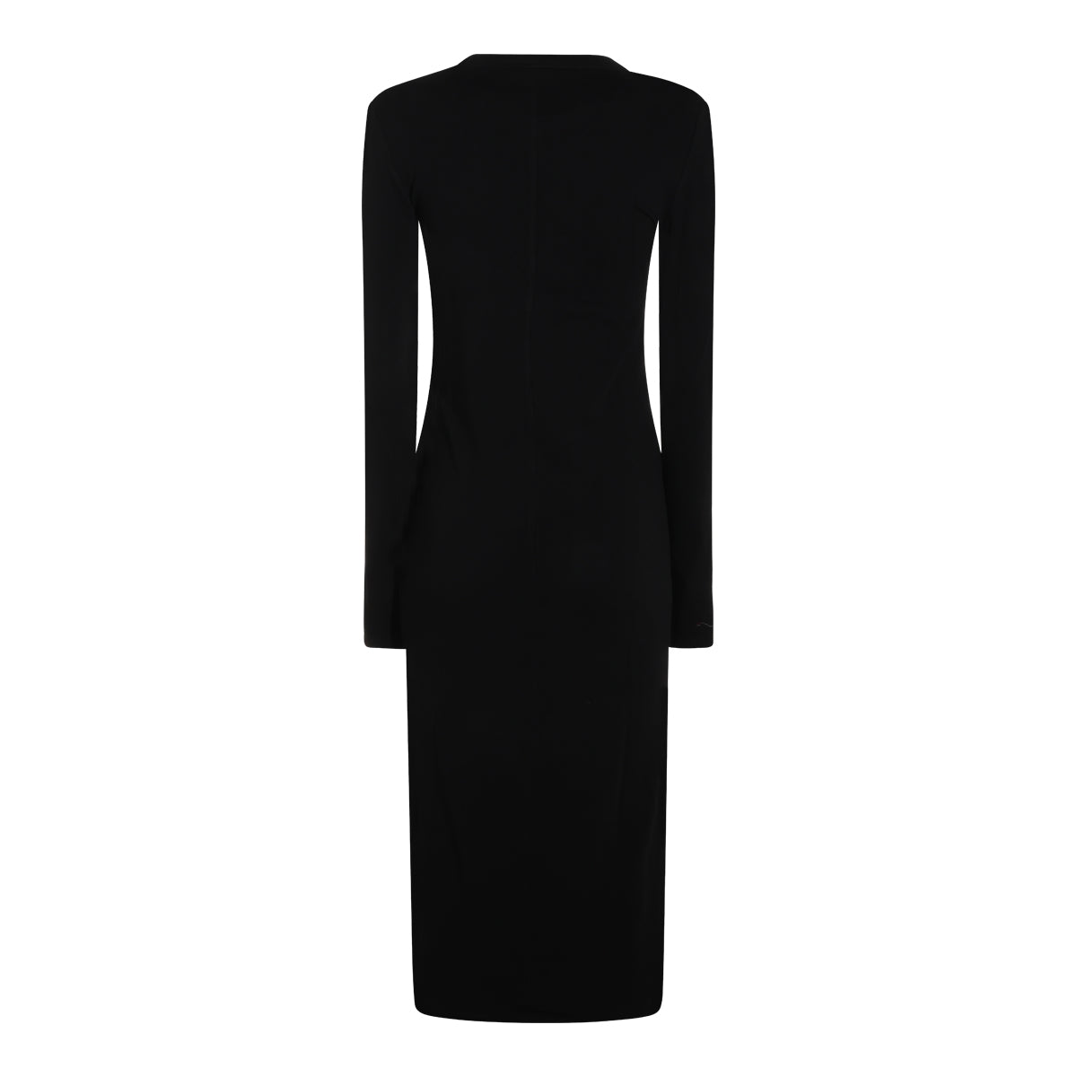 BLACK STRETCH LONG DRESS