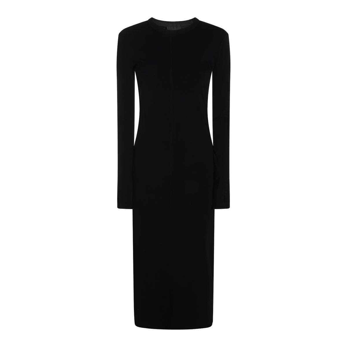 BLACK STRETCH LONG DRESS