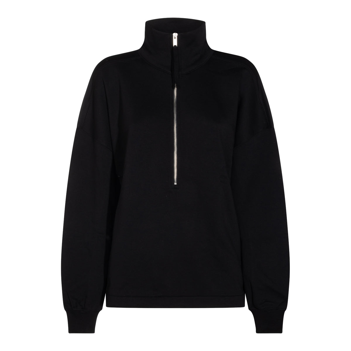 BLACK COTTON SWEATSHIRT