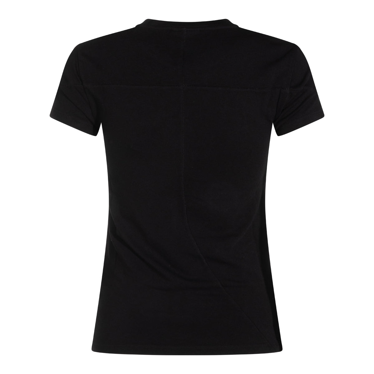 BLACK COTTON STRETCH T-SHIRT