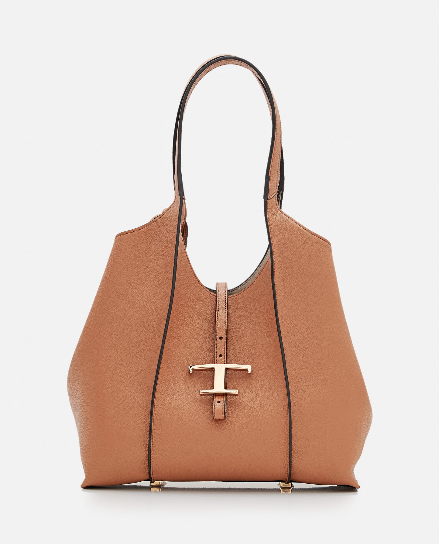 SMALL T LEATHER SHOPPING BAG