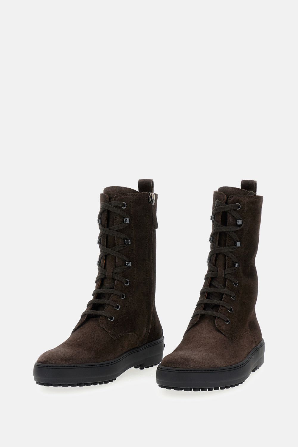 HIGH SUEDE ANKLE BOOTS