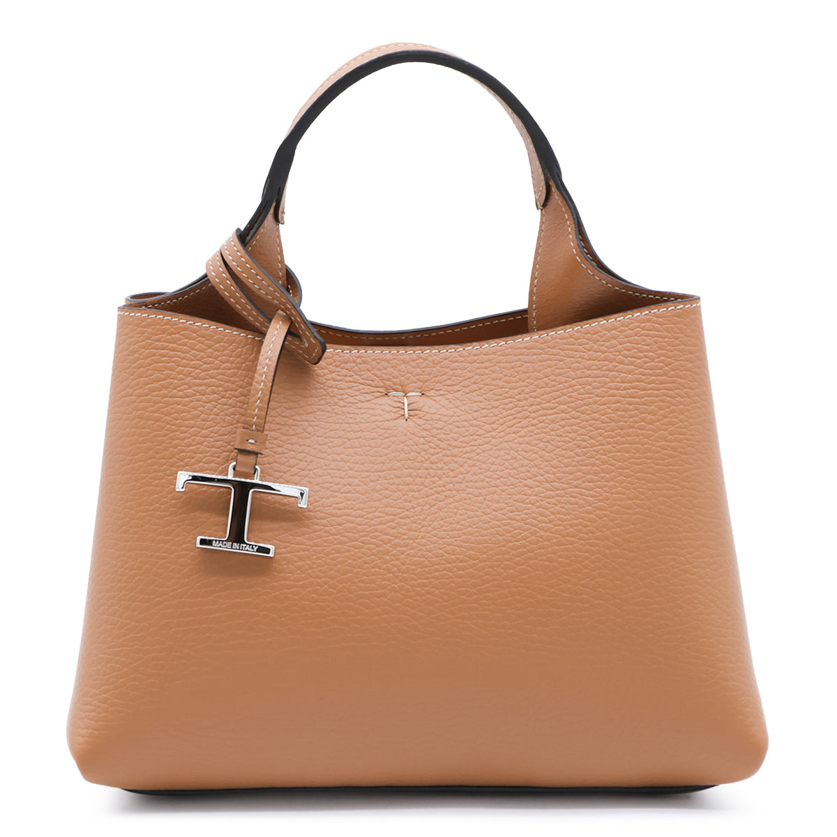 BROWN LEATHER APA MICRO TOP HANDLE BAG