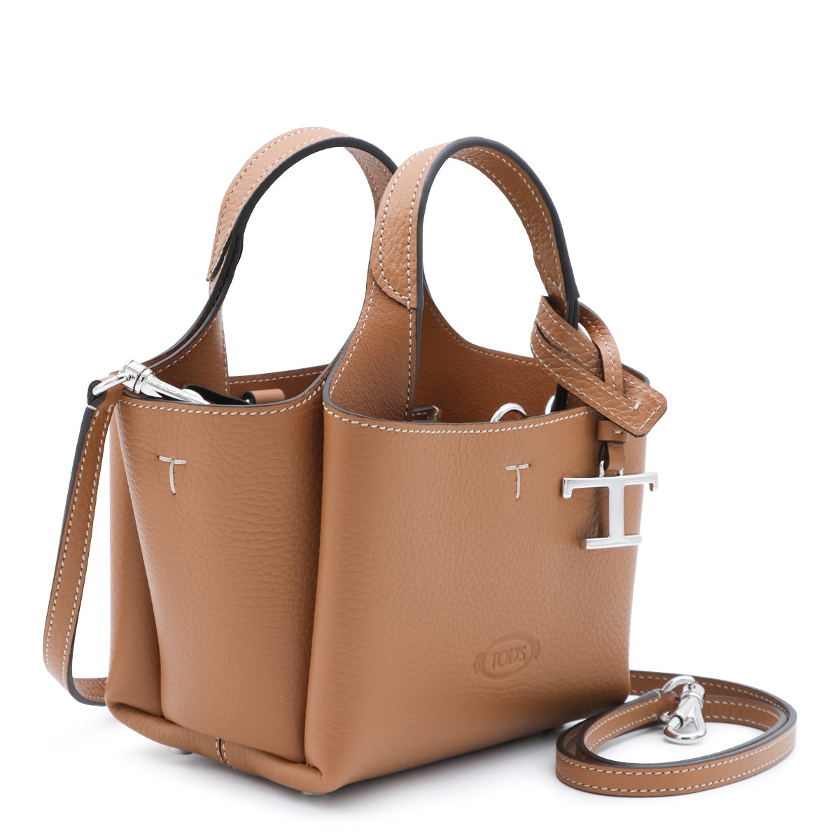 BROWN LEATHER APA 2 TOTE