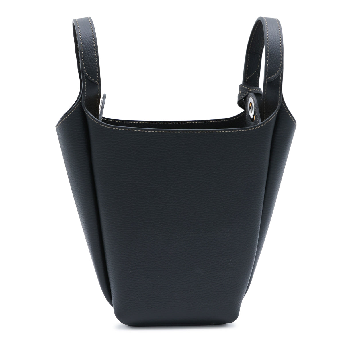 BLACK LEATHER APA MINI SATCHEL