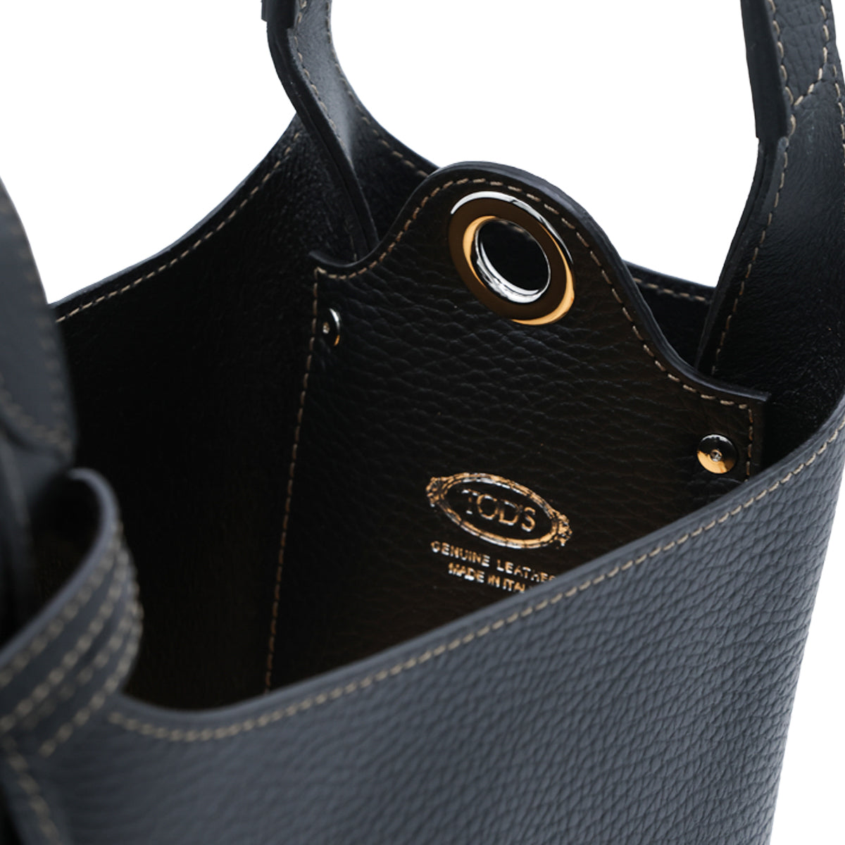 BLACK LEATHER APA MINI SATCHEL