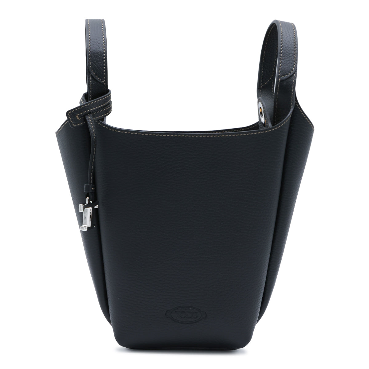 BLACK LEATHER APA MINI SATCHEL