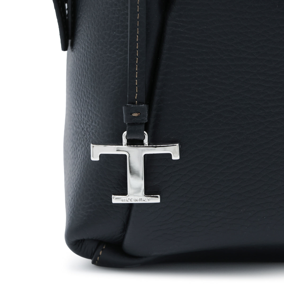 BLACK LEATHER APA SMALL BOWLING TOP HANDLE BAG