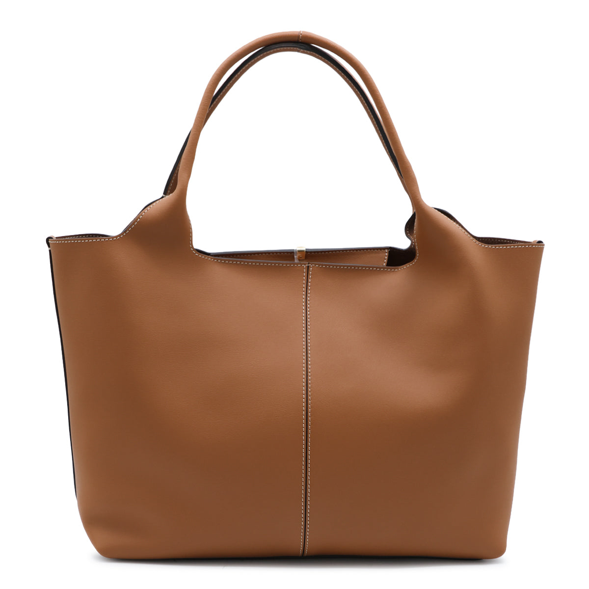 BROWN LEATHER SMALL TOTE