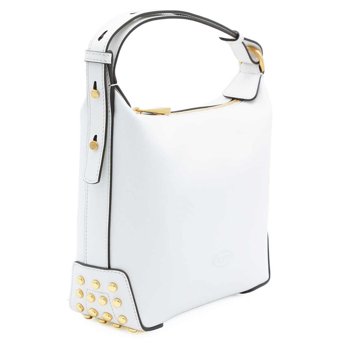 WHITE LEATHER SHOULDER BAG