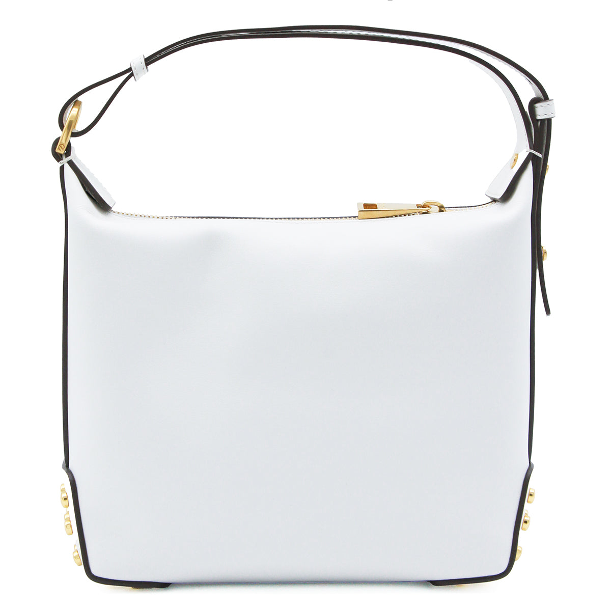 WHITE LEATHER SHOULDER BAG