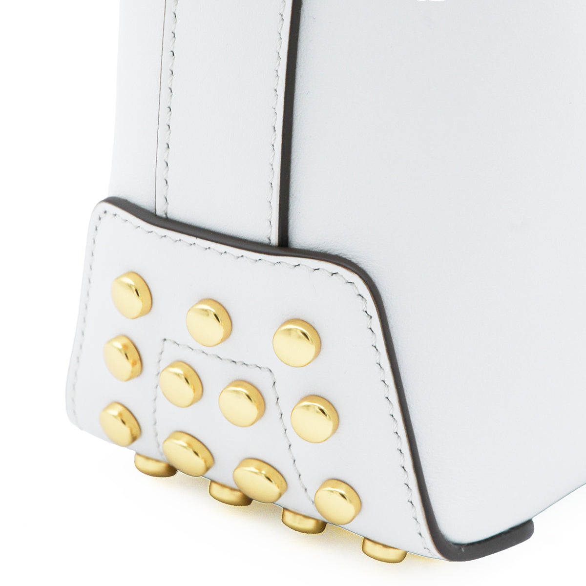 WHITE LEATHER SHOULDER BAG