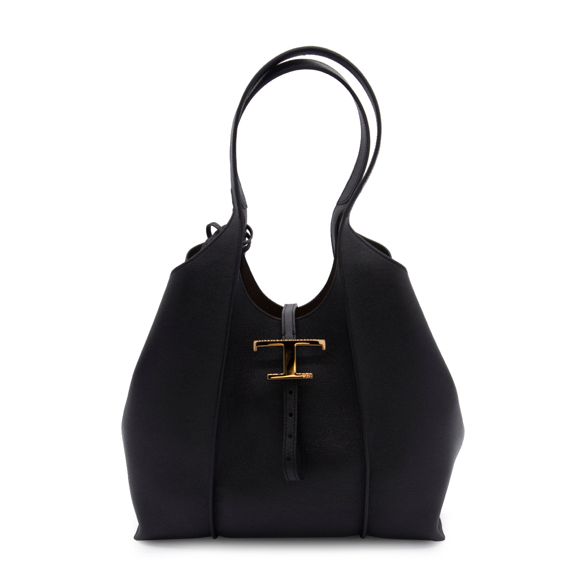 BLACK LEATHER TIMELESS TOTE