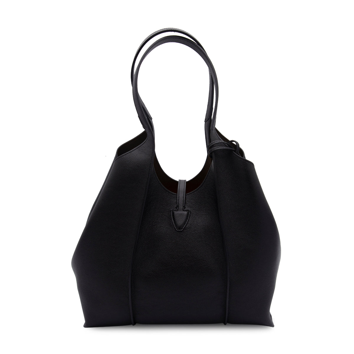 BLACK LEATHER TIMELESS TOTE