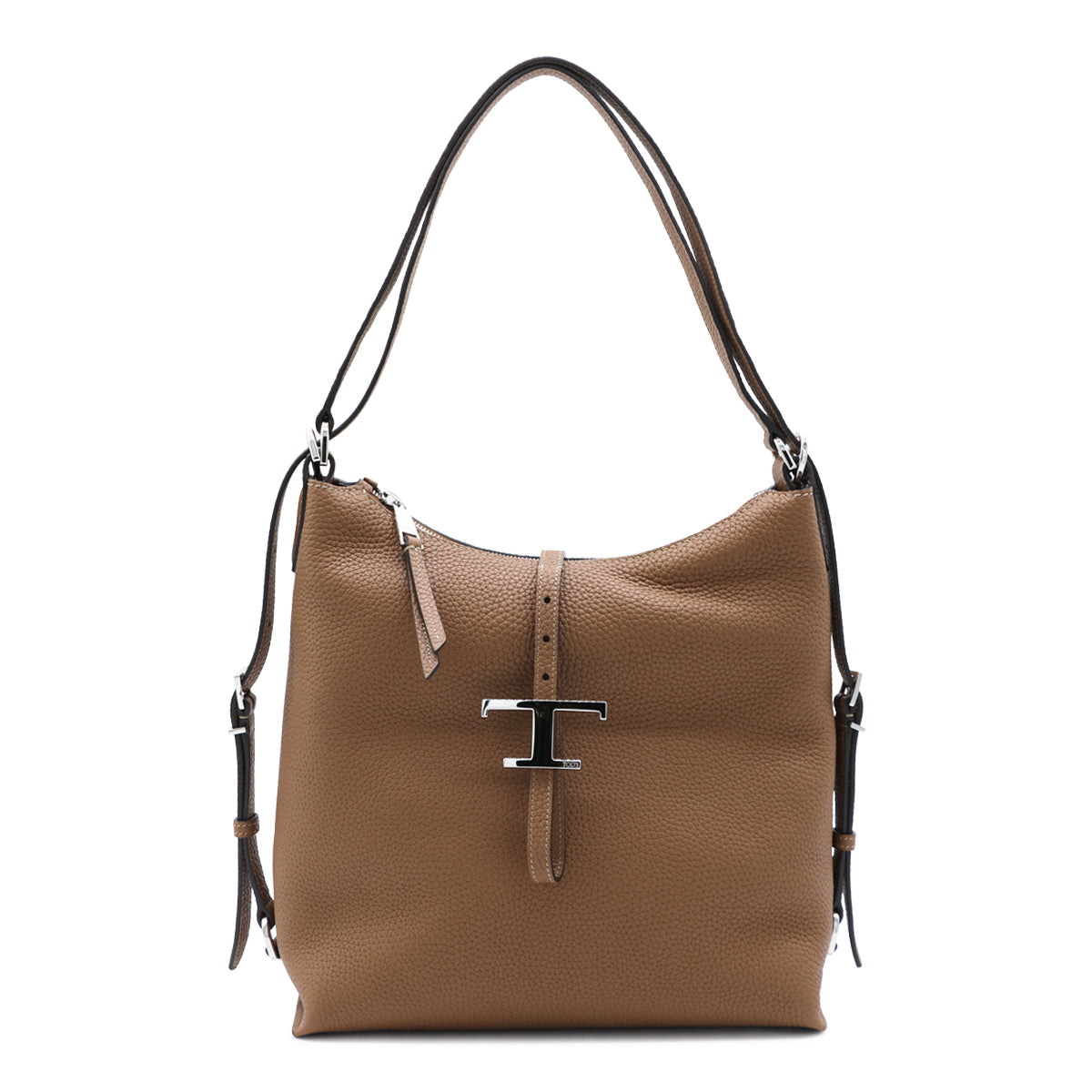 LIGHT BROWN LEATHER T TIMELESS BACKPACK