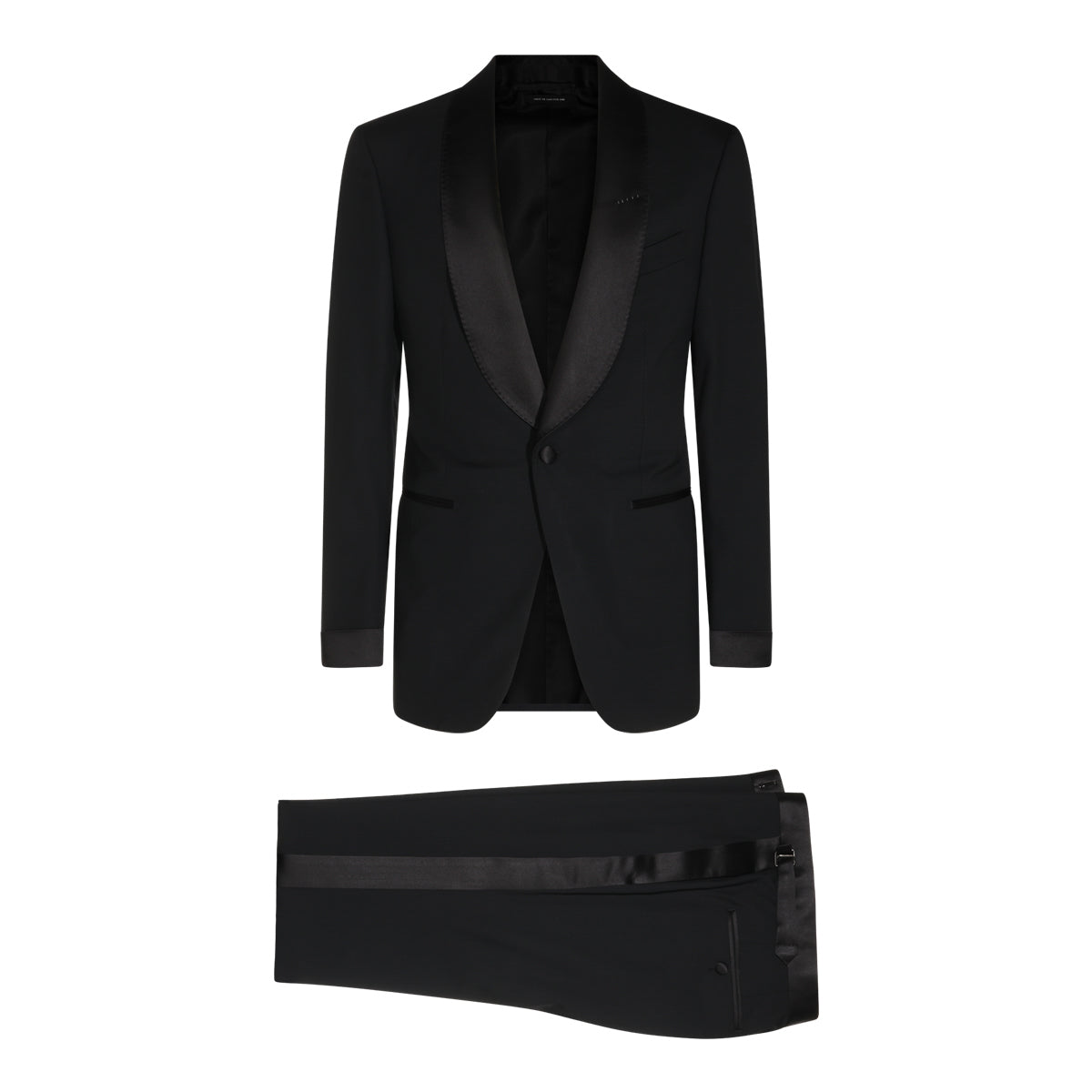 BLACK WOOL SUIT