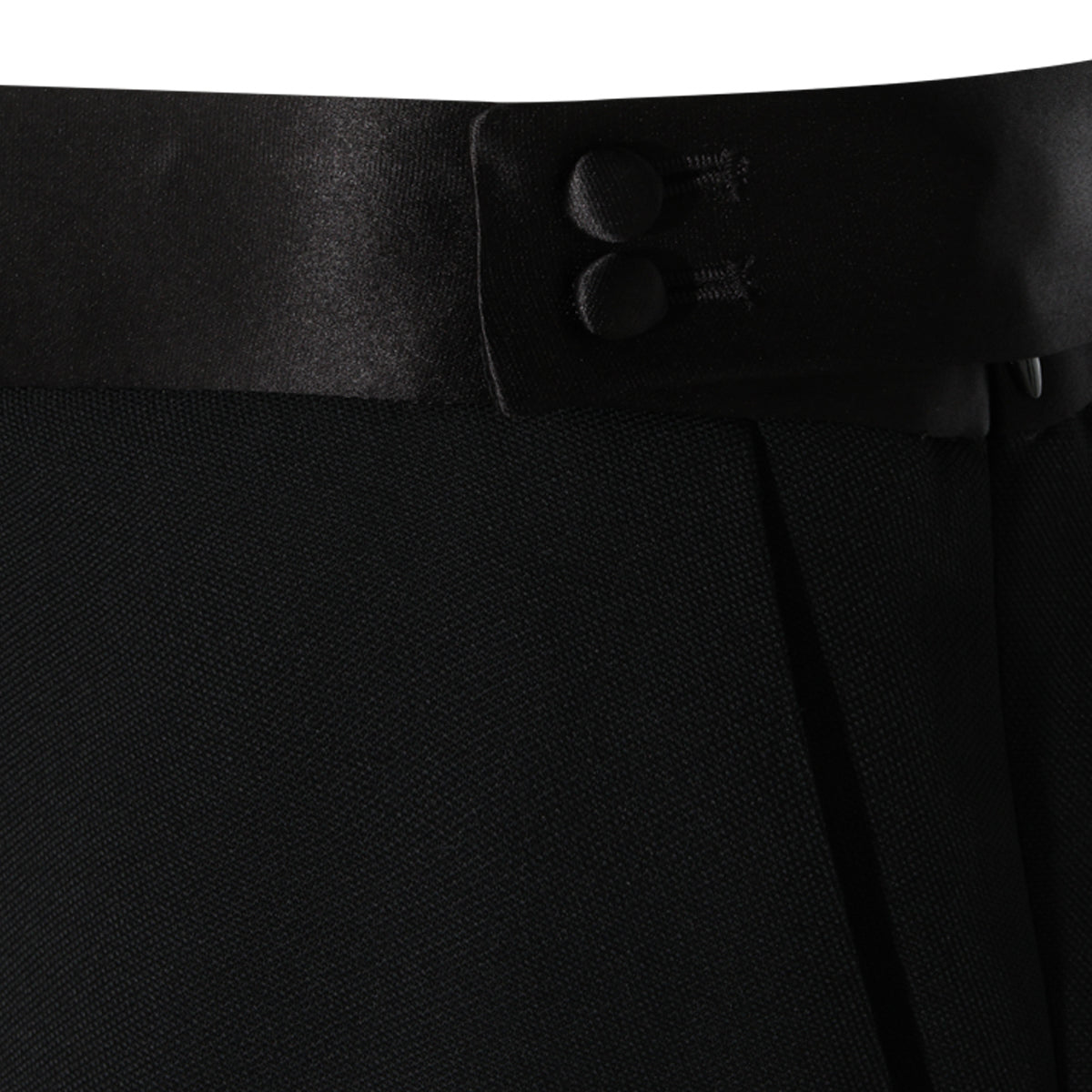 BLACK WOOL SKIRT