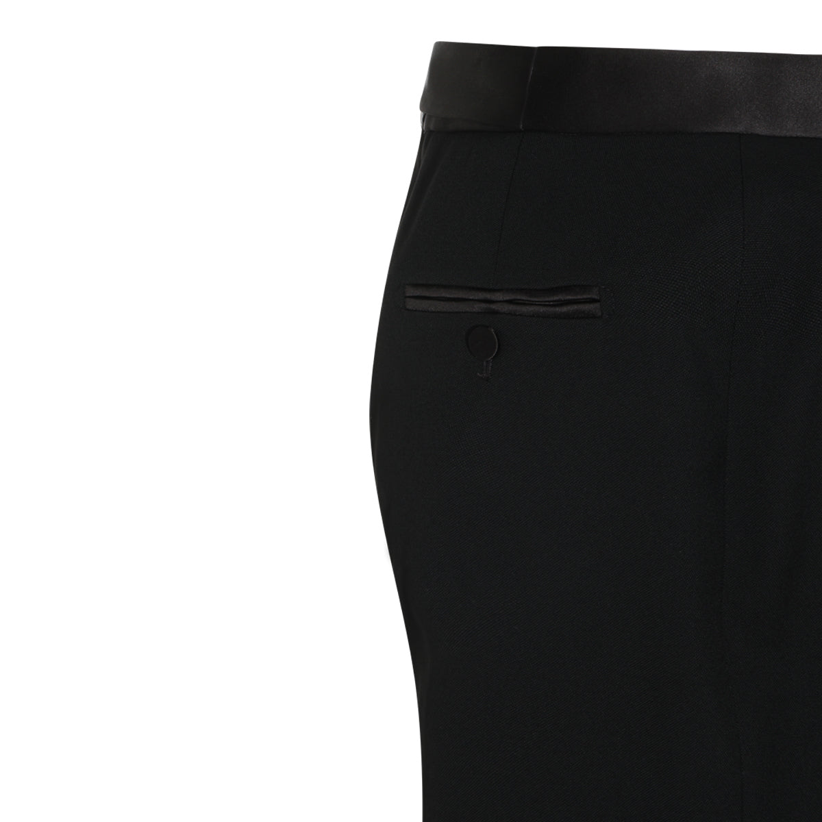BLACK WOOL SKIRT