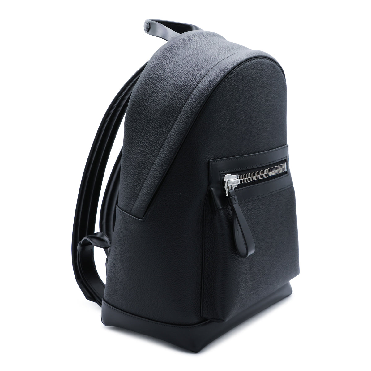 BLACK LEATHER BACKPACK