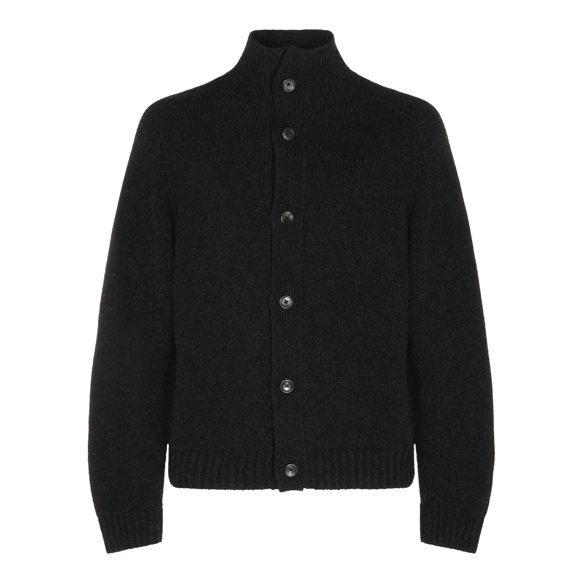 SHADOW GREY CASHMERE CARDIGAN