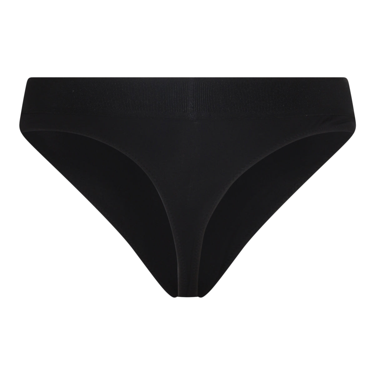 BLACK COTTON SLIP UNDERWEAR