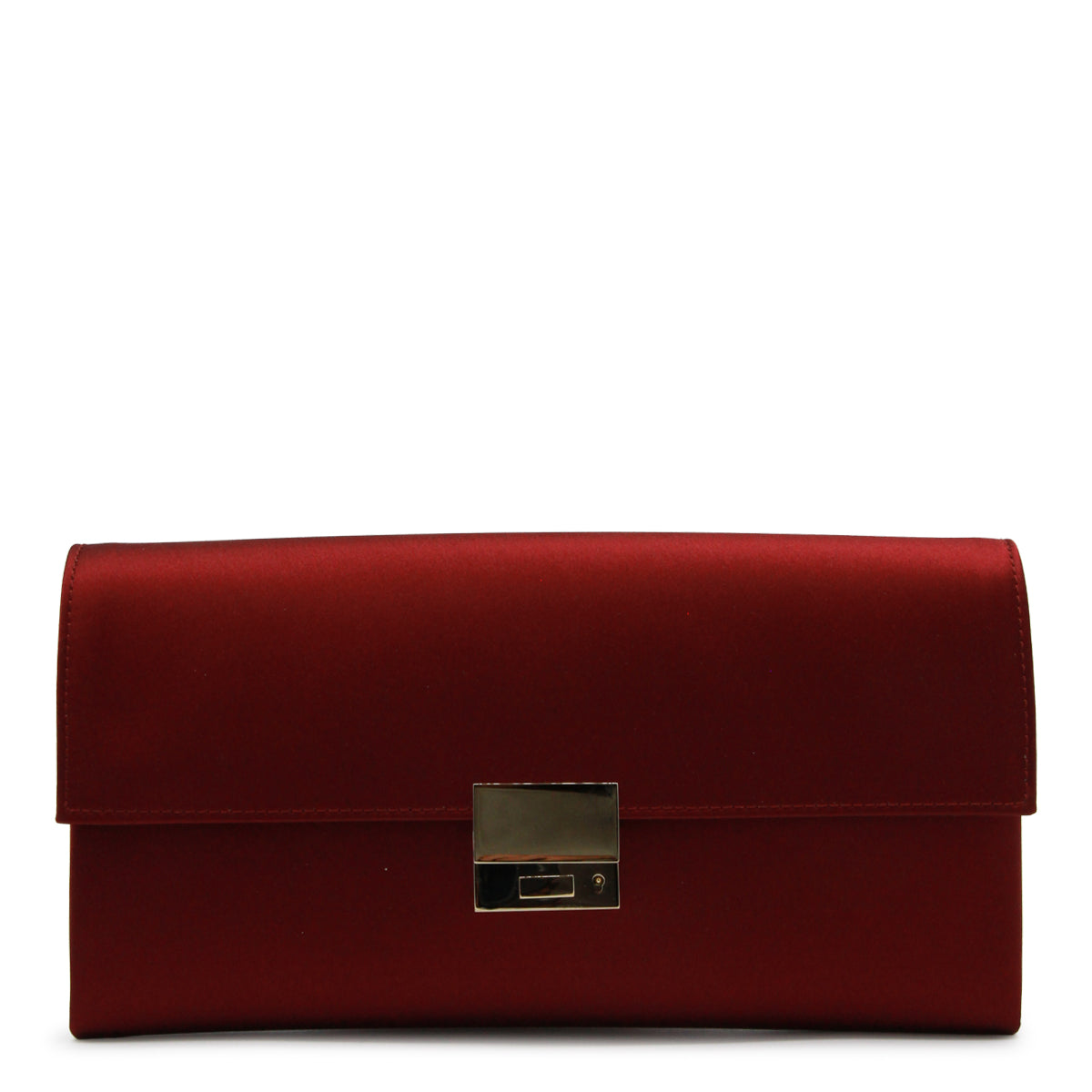 RED VISCOSE CLUTCH
