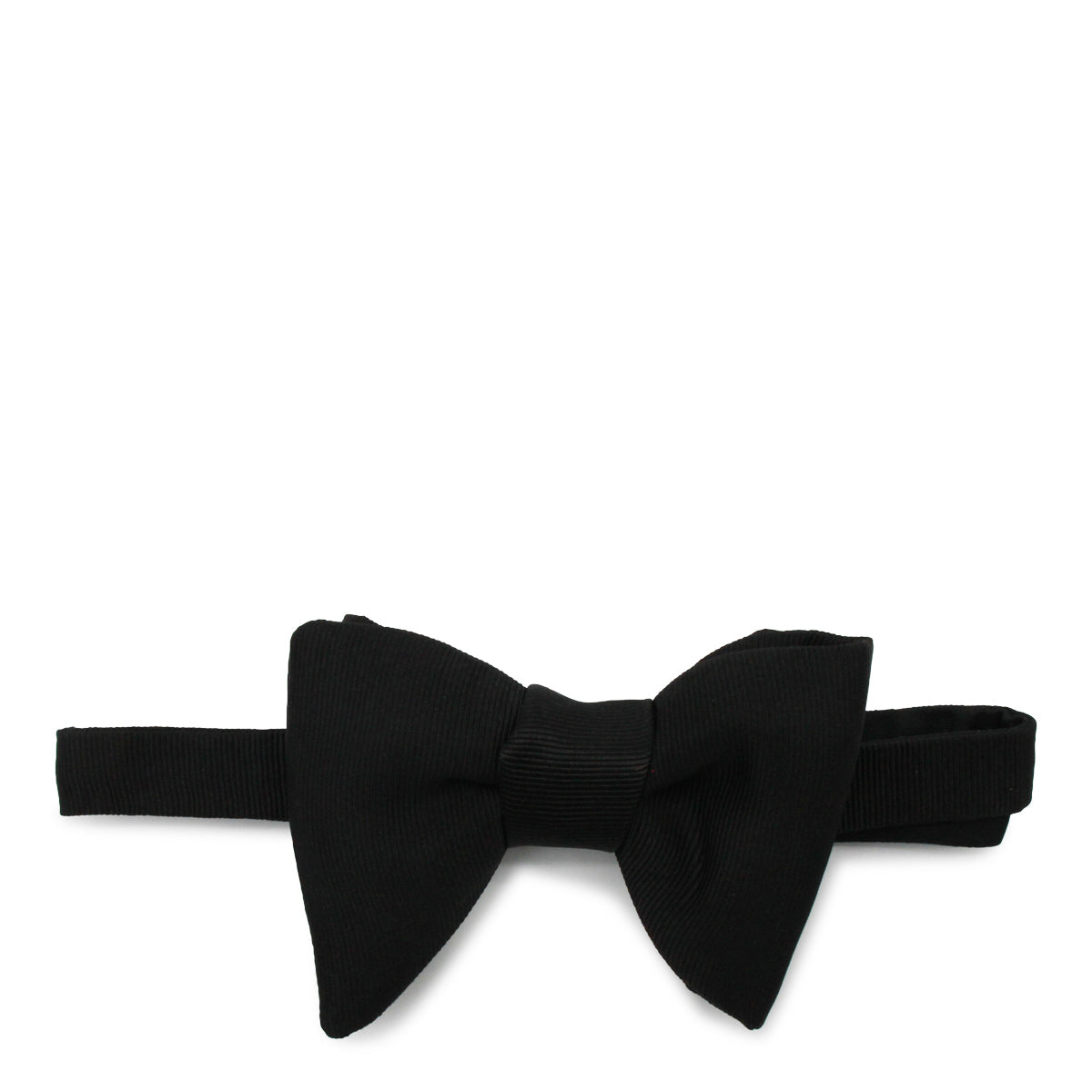 BLACK SILK PAPILLON TIE